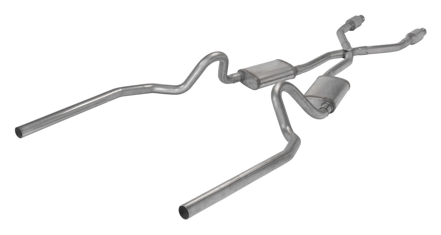 1978-1988 2.5 Inch GM G-Body Crossmember Back Exhaust With X
